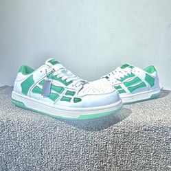 Amiri Skel Top Low 'White Green' - Sz 10