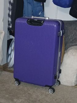 Purple Hard Shell Spinner Luggage Suitcase  polo brand