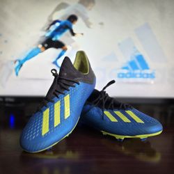 Adidas SpeedMesh X 19.1 Soccer Cleats Blue Mens 6 UK 5.5