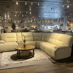 6PC Power Reclining Sectional 