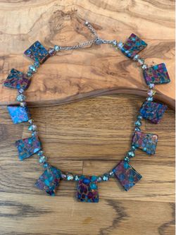 Multi-Colored Stone Necklace