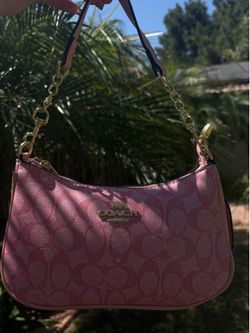 Pink coach bag