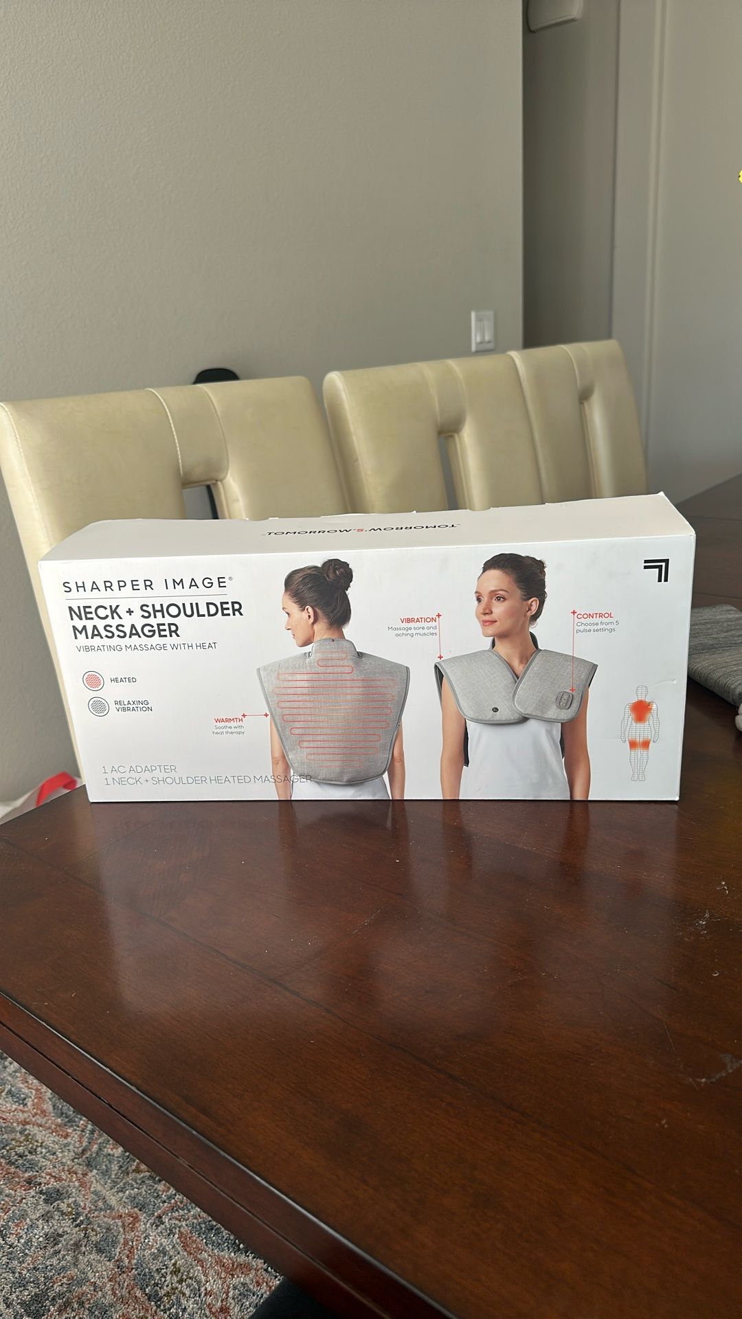 Sharper Image Neck And Shoulder Massager Wrap