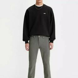 Levi's Men's 511 Slim Fit Stretch Corduroy Grey Pants 38/32