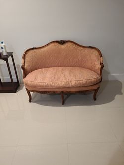 120 Yr Old Sette Love Seat.rosewood