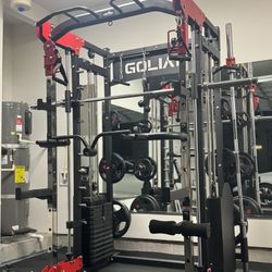 Smith Machine , Squat Rack , Bench Press , Leg Press , Pulley System Machine For Your Weights 