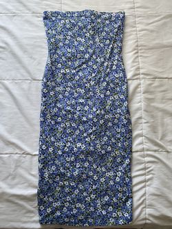 Floral Strapless Bodycon Dress
