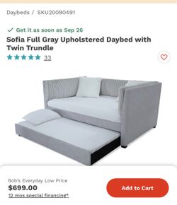 Full size double bed frame