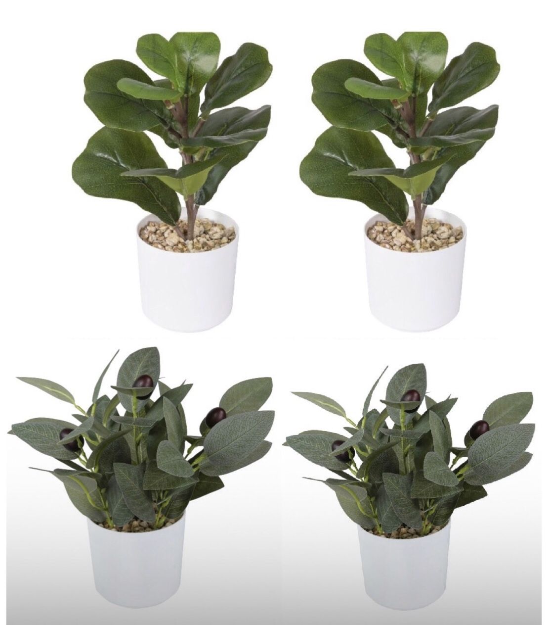 Home Decorations Tabletop Faux Plants And Grass Pots - 2 For $15
