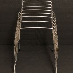 Wire Tiered File Sorter  8 Sections, Letter to Legal Size Files Chrome