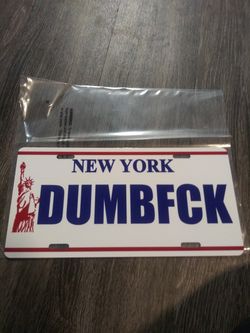 Funny License plate new york