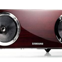 RETRO CLASSIC Samsung DA-E750
Powered speaker system with iPhone®/Android™ dock, Bluetooth® and AirPlay® wireless streaming