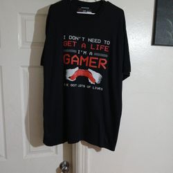 Gamer Shirt Men's And Teens Size 2XL