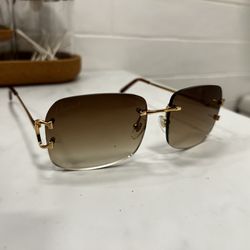 Cartier Chocolate Brown Sunglasses 