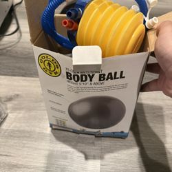 Gold's Gym 75cm Anti-Burst Body Ball - Includes Pump & Box