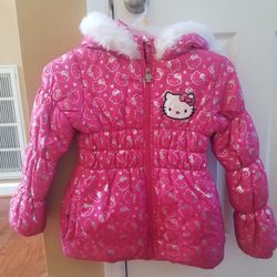 Hello Kitty Girls' Winter Puffer Jacket Outerwear for sale