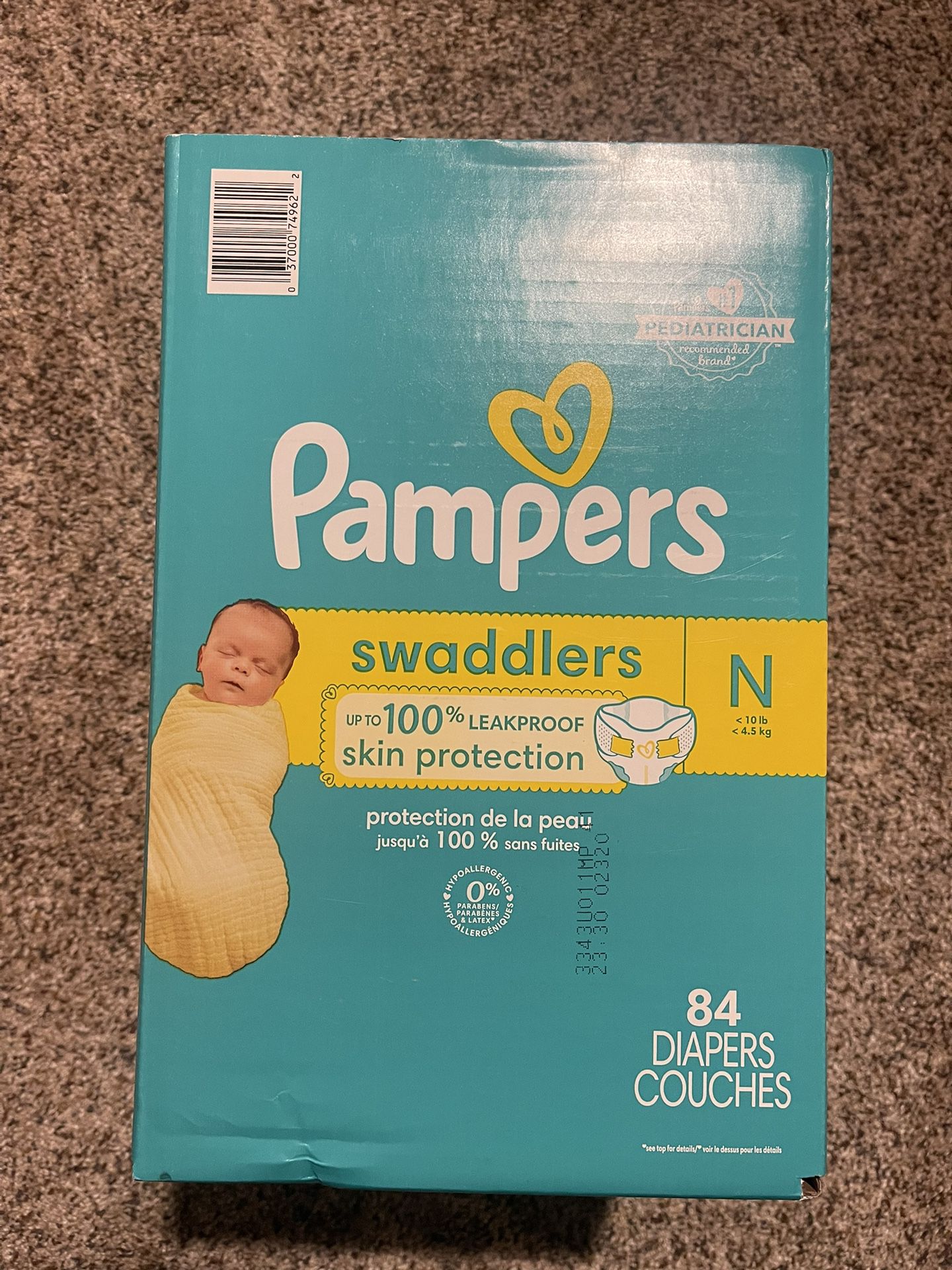 Newborn Pampers Swaddlers