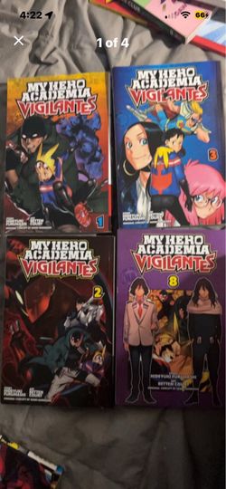 Mha Vigilantes 1,2,3,8 manga