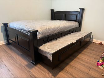 New Full Bed With Twin Trundle - more colors available