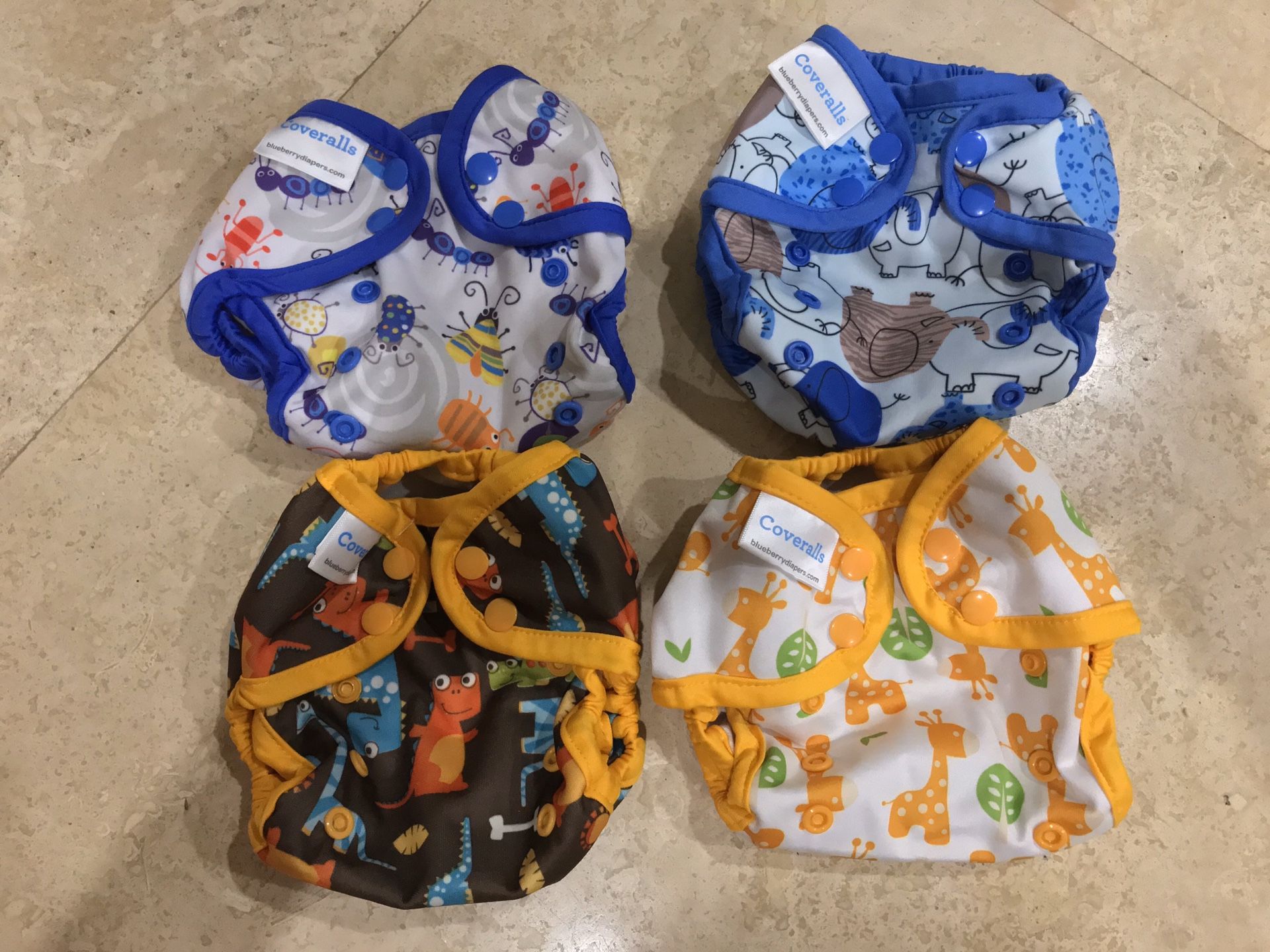 Blueberry newborn diapers covers