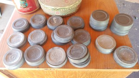 Antique canning jar lids