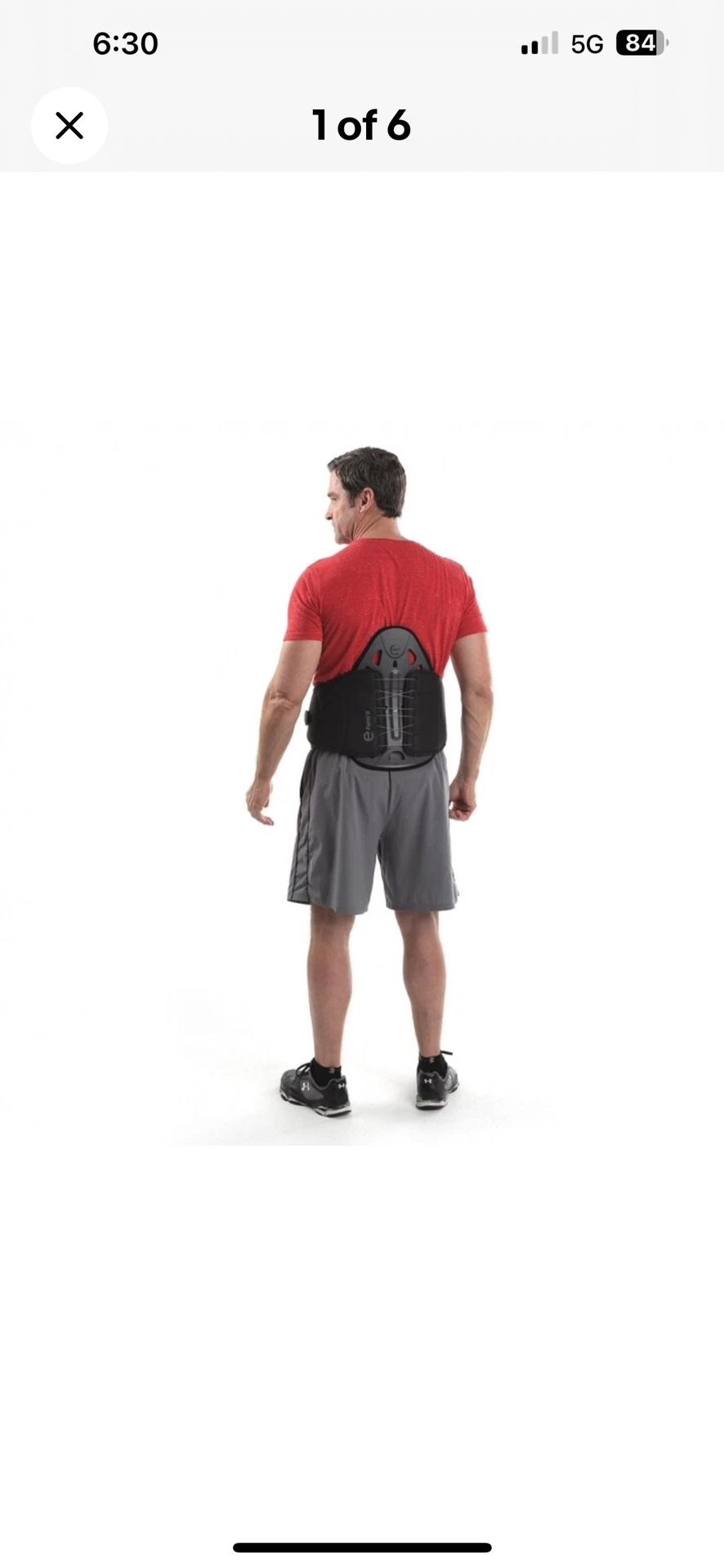 Exos Form II 637 Lumbar Back  Support Brace Small/Medium POSTERIOR/ANTERIOR/SIDE PANEL