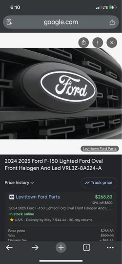 2024-2025 illuminated FORD emblem $140