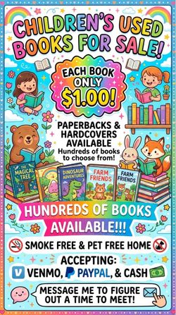 Used picture Children's Books – $1 Each