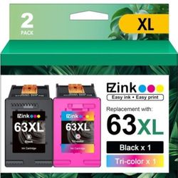 63XL Ink Cartridges Black and Color Remanufactured