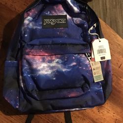 Brand new Jan sport Spacedust backpack with water bottle holder and 15 inch laptop pocket