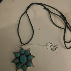 Turquoise Charm Necklace 