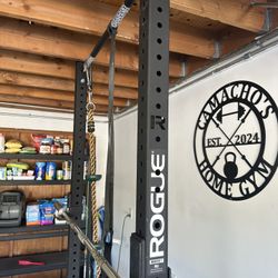 Rogue Monster Lite Squat Stand – 98” + Safety Arms + Landmine