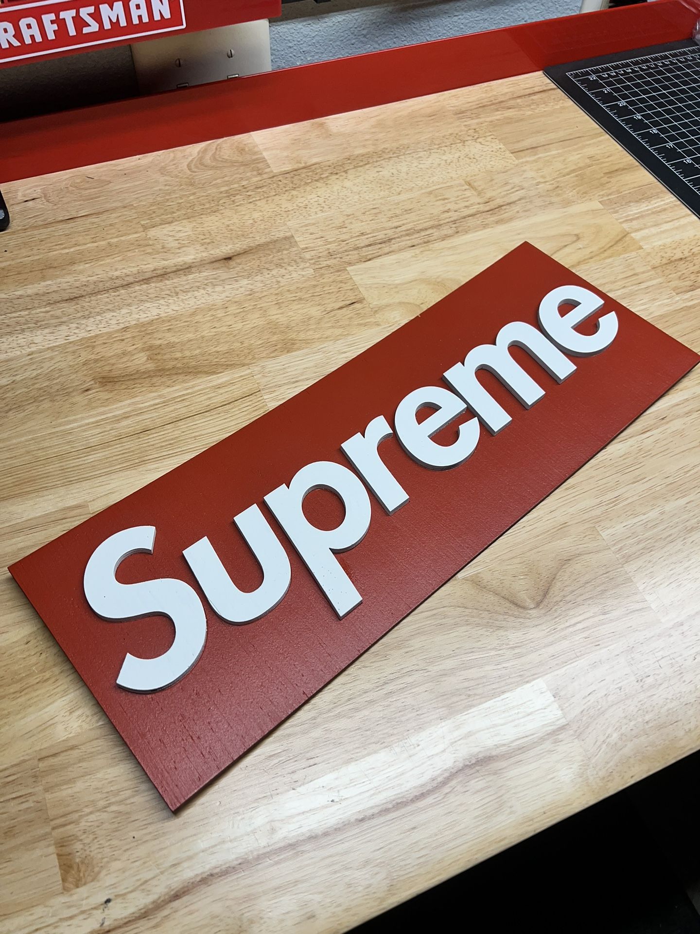 Custom Wood Supreme Sign