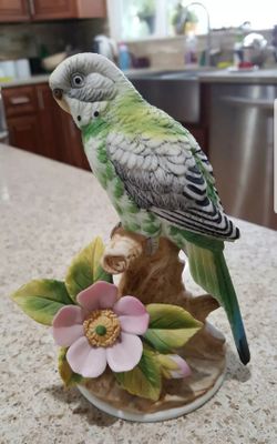 vintage parakeet # 9386 by andrea