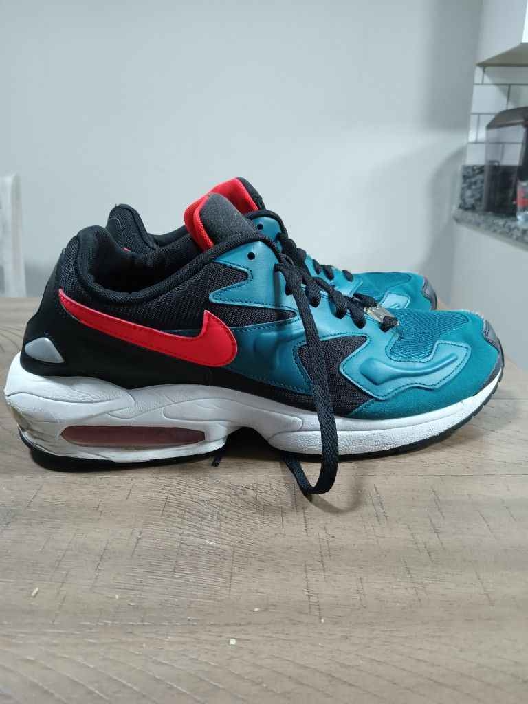 Nike Air Max 2 Light Black Teal Mens Size 11