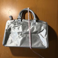 Satin Satchel - Silver