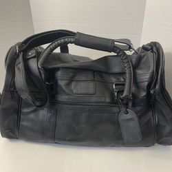 Infiniti Black Duffel Gym Bag; Super Clean PVC Vinyl