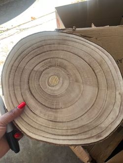 Rustic Wood chargers