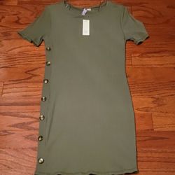 Shirt Dress With Button Details 