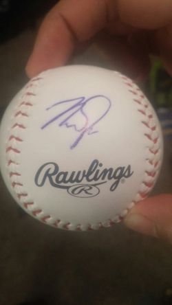 Mike Trout signed baseball