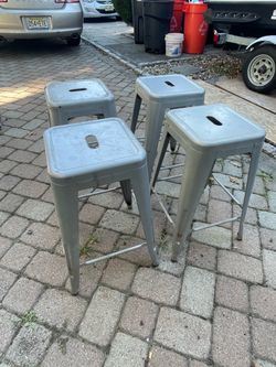 Steel barstools