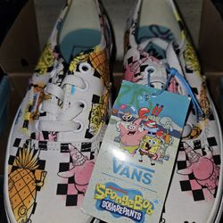 VANS Aughentic Pro SpongeBob Shoes Women's Size 6