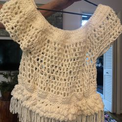 Hand Made Crochet Sweater ( New) 