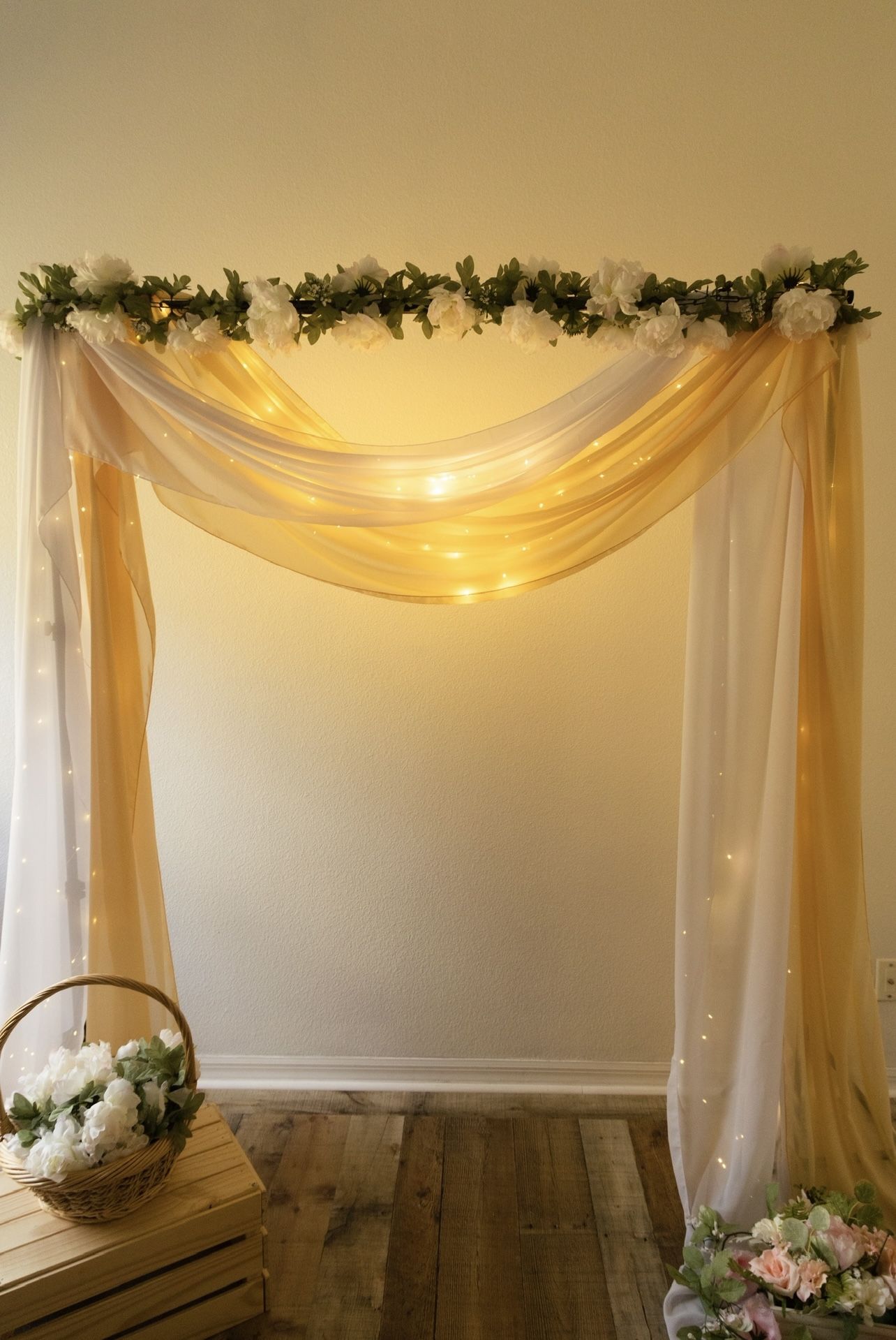 Drape Curtain & Led Light