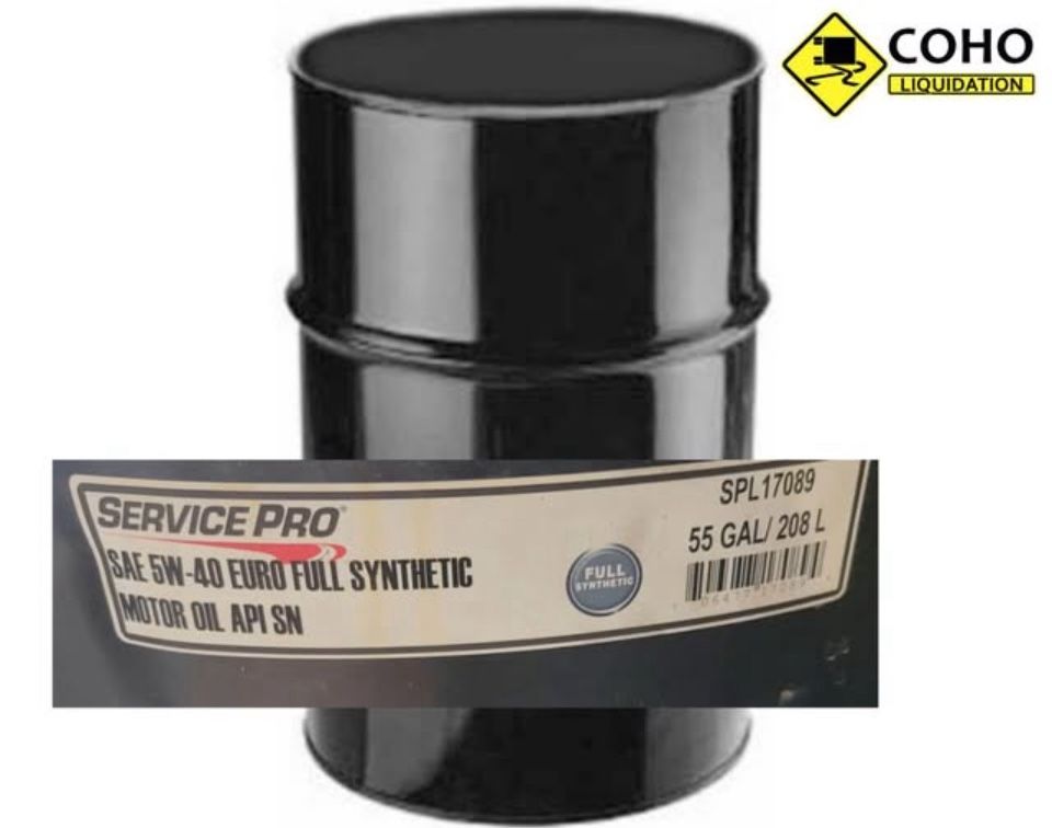 5w40 Full Synthetic Oil, 55 Gallons