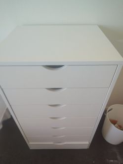 New 7 white drawers 50