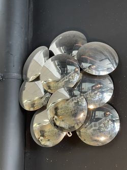 Light Silver Metal Wall Light