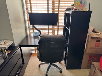 Modern Work Desk and Ergonomic Chair