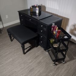 Desk & Stool Bench/Cart