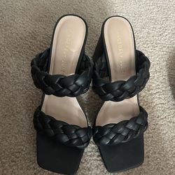 Sincerely Jules Chunky Black Heels